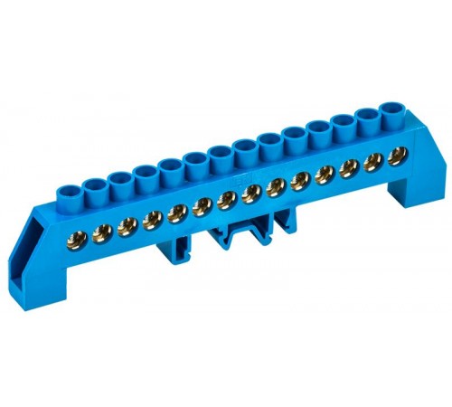 Шина N ноль в комбинированном DIN-изоляторе Стойка ШНИ-8х12-14-КС-С  YNN10-812-14DP-K07  IEK