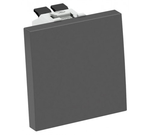 Переключатель кнопочный одноклавишный 10А 250В, 1 модуль Modul45, 45х45 мм черный  6120968  OBO Bettermann