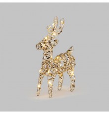 Светодиодная фигура Олень 21см, цвет свечения теплый белый, питание 2хAA (не в комплекте)  503-225  NEON-NIGHT