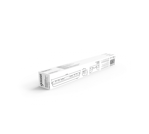 Светильник светодиодный промышленный линейный ССП-176 EVO-S IP65 600*76*66 18W 1980lm 6500K мат с ДД и соед.в линию   864424318-S  Gauss