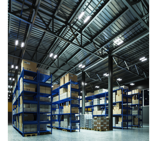 Светильник светодиодный промышленный линейный ССП-176 EVO-S IP65 600*76*66 18W 1980lm 6500K мат с ДД и соед.в линию   864424318-S  Gauss