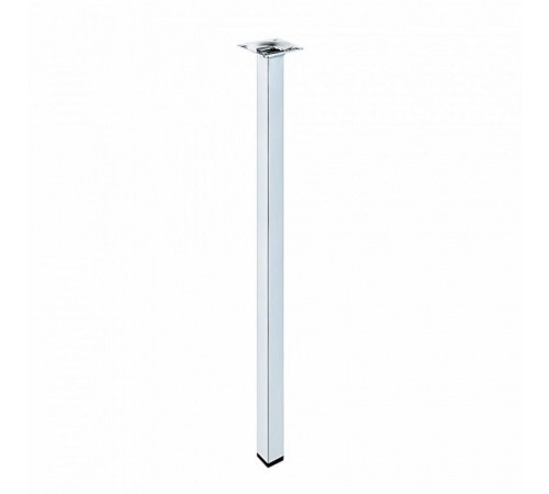 Ножка металл.квадрат, нерегулир, 25х25х800 мм, хром - накл.   152131  Tech-KREP
