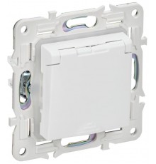 SKANDY Розетка з/к/ш кр. 16А IP44 SK-R11W арктический белый  SK-R16-16-44-K01  IEK