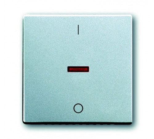 Клавиша для механизма 1-клавишного выкл./перекл./кнопки, "I/O", серия solo/future, цвет серебристо-алюминиевый  1751-0-2954   2CKA001751A2954  ABB