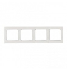 Стокгольм Рамка 4-местная белая PROxima  EZM-G-303-20  EKF