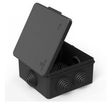 Коробка распределительная 40-0302-9005 для о/п безгалогенная (HF) черная 100х100х50 (60шт/кор) IP55  40-0302-9005  Промрукав