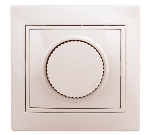 Светорегулятор Intro Plano 1-401-02 (диммер) поворотный, 600Вт 230В, IP20, СУ, Plano, слоновая кость  Б0053936  Intro