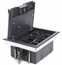 LUK/4 Люк в пол на 4 поста (45х45 мм), с суппортом и коробкой 70140 стальной  70040  Ecoplast