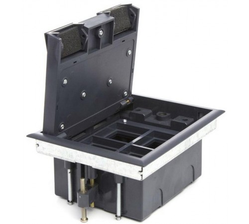 LUK/4 Люк в пол на 4 поста (45х45 мм), с суппортом и коробкой 70140 стальной  70040  Ecoplast