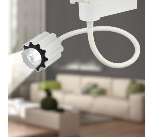 Светильник светодиодный трековый TR2 - 7 WH 7Вт белый гибкий COB  Б0032103  ЭРА