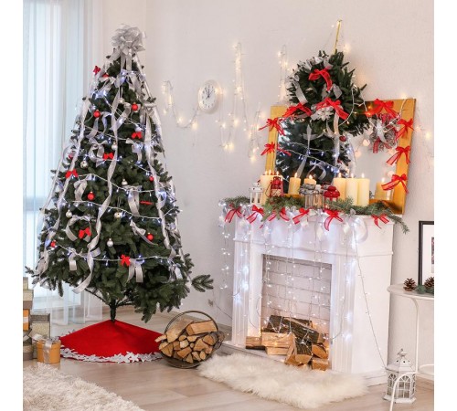 Светодиодная гирлянда ARD-STRING-HOME-5000-CLEAR-50LED-FLASH WHITE (230V, 3.5W)  025752  Arlight