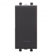 Переключатель модульный, "Avanti", "Черный матовый", 1 модуль  4412111  DKC