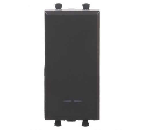 Переключатель модульный, "Avanti", "Черный матовый", 1 модуль  4412111  DKC