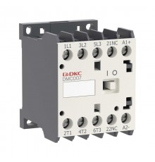 Миниконтактор YON DMC007 7A 3кВт AC3 3P кат. 110В AC 1НО  DMC007-3C10A110  DKC
