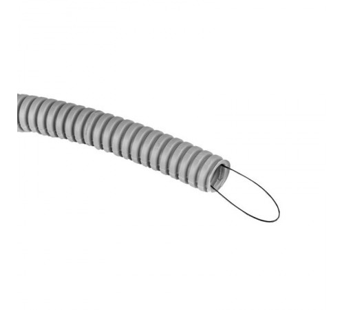 Труба гибкая гофрированная ПВХ 16мм с протяжкой (50м)  tg-z-16-50m  EKF