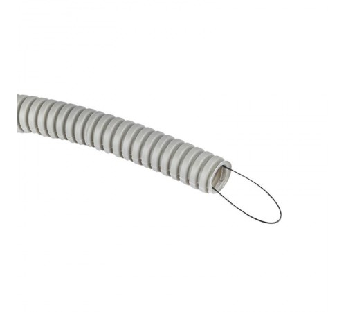 Труба гибкая гофрированная ПВХ 16мм с протяжкой (50м)  tg-z-16-50m  EKF