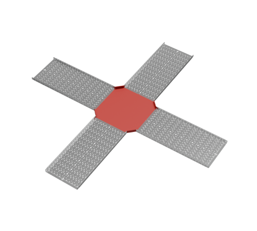 Х-разветвитель 50х600 мм "ПЛЮС" HD  XDplus50-600 HD   КМ-профиль