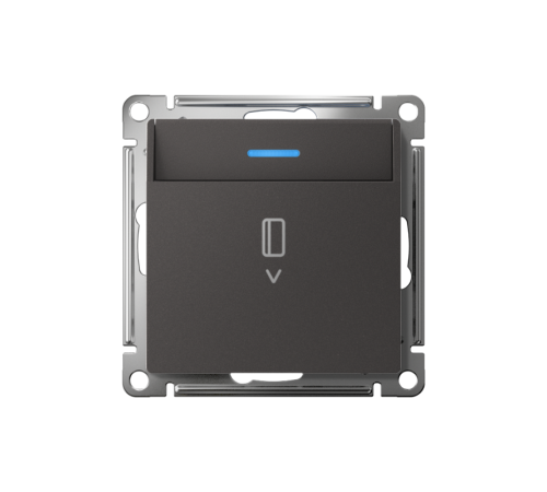 ATLASDESIGN ВЫКЛЮЧАТЕЛЬ карточный 10А, без задержки времени, механизм, БАЗАЛЬТ  ATN001467  SE