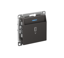 ATLASDESIGN ВЫКЛЮЧАТЕЛЬ карточный 10А, без задержки времени, механизм, БАЗАЛЬТ  ATN001467  SE