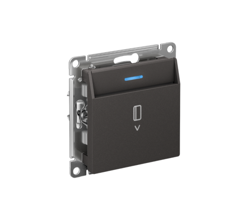 ATLASDESIGN ВЫКЛЮЧАТЕЛЬ карточный 10А, без задержки времени, механизм, БАЗАЛЬТ  ATN001467  SE