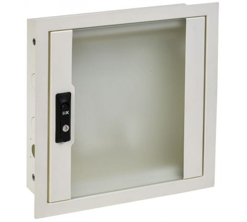 ITK LINEA R Шкаф мультимедиа 400х400мм стекл. бел. RAL9016  LR16-4H41-G  ITK