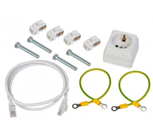 ITK LINEA R Шкаф мультимедиа 400х400мм стекл. бел. RAL9016  LR16-4H41-G  ITK