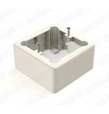 Коробка установочная 1-местная для о/п 85х85х42 IP20, цвет-БЕЛЫЙ (44шт)  GE40232-01  GREENEL