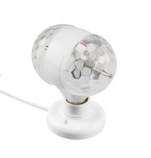 Диско-лампа светодиодная двойная Е27, подставка с цоколем Е27 в комплекте, 230 В  601-250  NEON-NIGHT