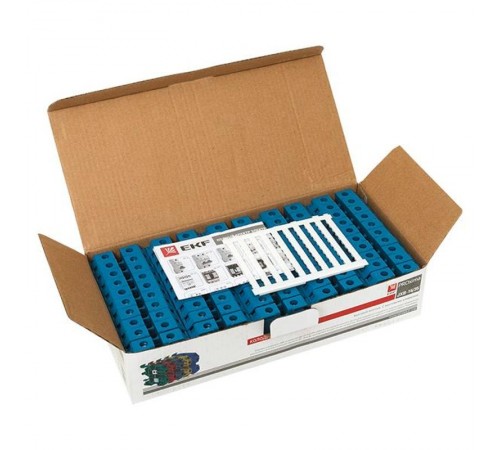 Колодка клеммная JXB-16/35 синяя EKF PROxima  plc-jxb-16/35b  EKF