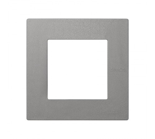 Simon 27 Рамка универсальная, 1 пост, (+суппорт, +шестигранник), 100*100мм, IP44, IK07, Scudo, серый  2705610-063  Simon