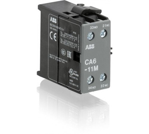 Доп. контакт CA6-11M боковой установки для миниконтактров В6. В7  GJL1201317R0003  ABB