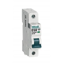 Выключатель автоматический  однополюсный ВА-105 50А C 10кА  13158DEK  DEKraft