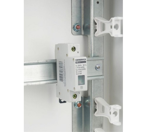 Ограничитель импульстного перенапряжения ОПС1-C 1Р 10/40кА 230В  MOP20-1-C-G  GENERICA