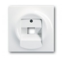 Плата центр. (накладка) для 1-постовой телекоммуникационной розетки 0213, 0216, серия impuls, цвет альп. белый  1753-0-8964   2CKA001753A8964  ABB