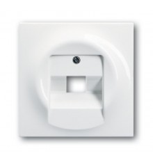 Плата центр. (накладка) для 1-постовой телекоммуникационной розетки 0213, 0216, серия impuls, цвет альп. белый  1753-0-8964   2CKA001753A8964  ABB