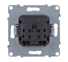 SUNO Силовая розетка 2К 16А 250В. C защитными шторками. Винтовые зажимы. Цвет "Белый"  721119  Legrand