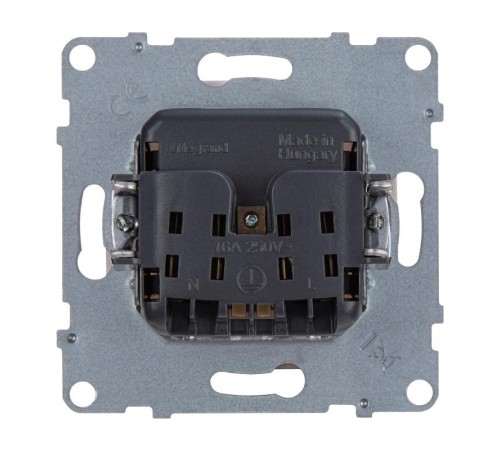 SUNO Силовая розетка 2К 16А 250В. C защитными шторками. Винтовые зажимы. Цвет "Белый"  721119  Legrand