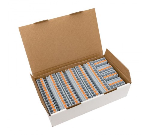 Клеммная колодка пружинная 6 Push-in серая PIT-6  EKF