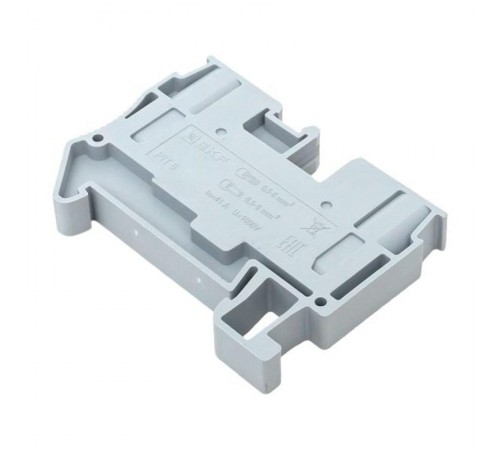Клеммная колодка пружинная 6 Push-in серая PIT-6  EKF