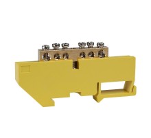 Шина нулевая с изолятором OptiKit  BB-D-PE-DIN-6-6х9 желтый  277855  КЭАЗ