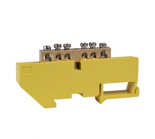 Шина нулевая с изолятором OptiKit  BB-D-PE-DIN-6-6х9 желтый  277855  КЭАЗ