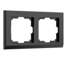 W0021808/ Электроустановочные изделия - Рамка на 2 поста (черный)  a050923  Werkel