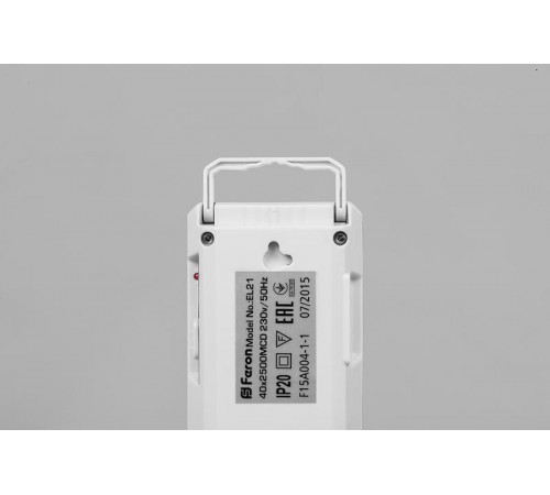Светильник аварийного освещения аккумуляторный EL21 40 LED DC Li-ION батарея, белый 258*67*42 мм  12903  FERON
