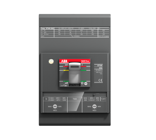 Выключатель автоматический для защиты электродвигателей XT4V 160 MA 12,5 Im=62,5...125 3p F F  1SDA101955R1  ABB