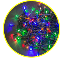 Гирлянда световая  NGF-S01-100RGBY-10-9.5m-230-C8-BL-IP44  61822  Navigator