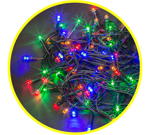 Гирлянда световая  NGF-S01-100RGBY-10-9.5m-230-C8-BL-IP44  61822  Navigator