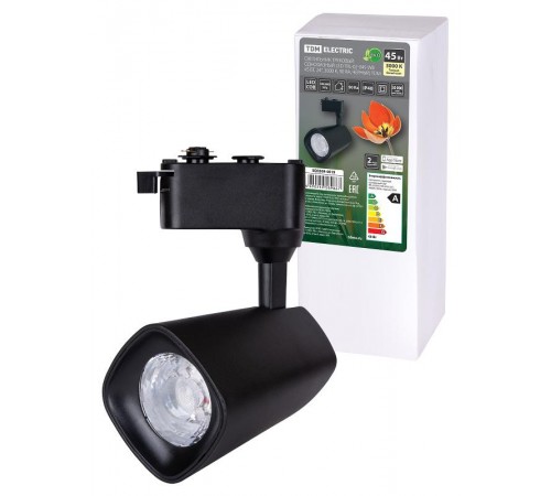 Светильник трековый однофазный LED TRL-02-045-WB 45 Вт, 24°, 3000 К, 90 Ra, черный,  SQ0369-0019  TDM