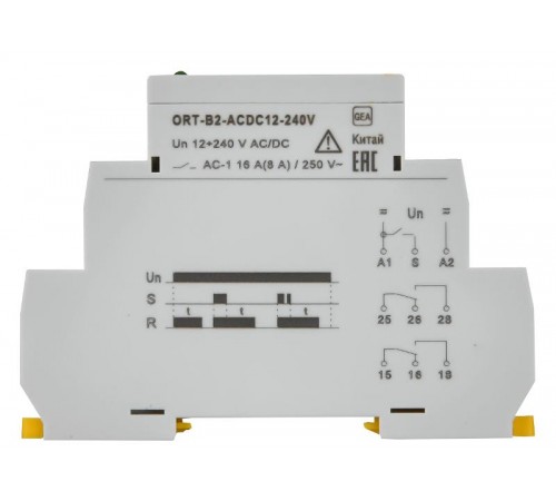 Реле задержки выключения ORT. 2 конт. 12-240 В AС/DC   ORT-B2-ACDC12-240V  IEK