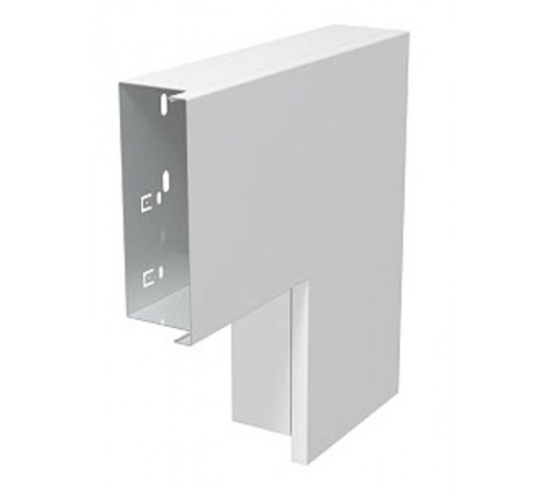 Плоский угол с крышкой кабельного канала LKM 60x150 мм (сталь,белый) (LKM F60150RW)  6249515  OBO Bettermann
