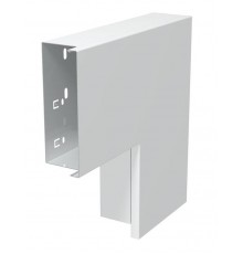 Плоский угол с крышкой кабельного канала LKM 60x150 мм (сталь,белый) (LKM F60150RW)  6249515  OBO Bettermann